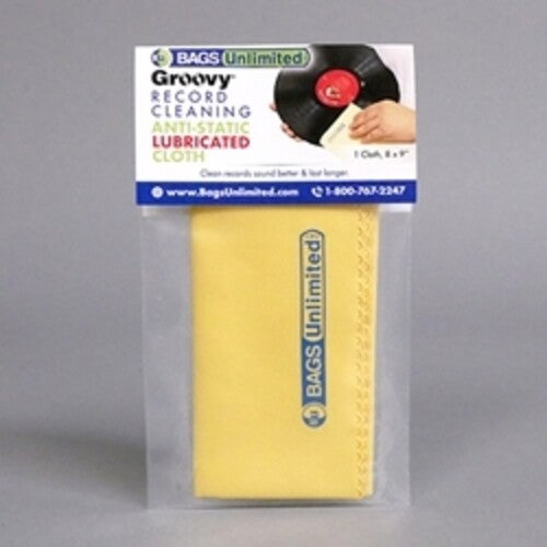 Bags Unlimited - Groovy Record Cleaning Cloth - Microfiber (Yellow) - Sentinel Vinyl