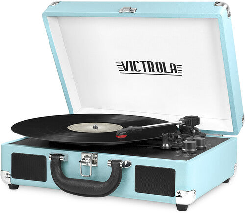 Victrola VSC-550BT-TQ Bluetooth Suitcase Turntable 3 Speed (Turquoise) - Sentinel Vinyl