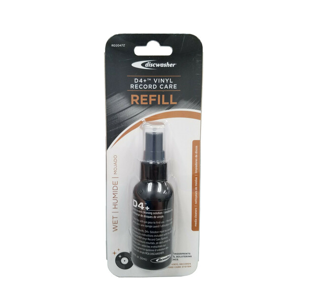 Discwasher RD20472 D4+ Vinyl Record Cleaning Solution Refill .50 ML - Sentinel Vinyl