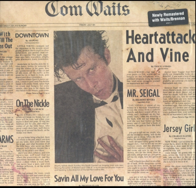Waits,Tom Heartattack And Vine (Remastered) Vinyl Record LP