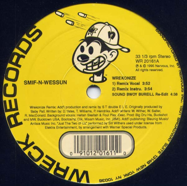 Smif-N-Wessun 'Wrekonize (Remix)' Vinyl Record LP