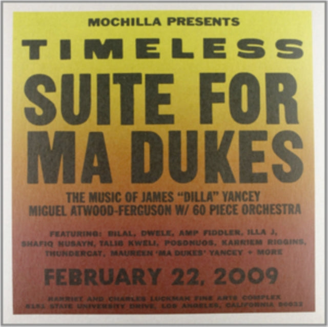 Various Artists 'Mochilla Presents Timeless: Suite For Ma Dukes (2Lp)' Vinyl Record LP