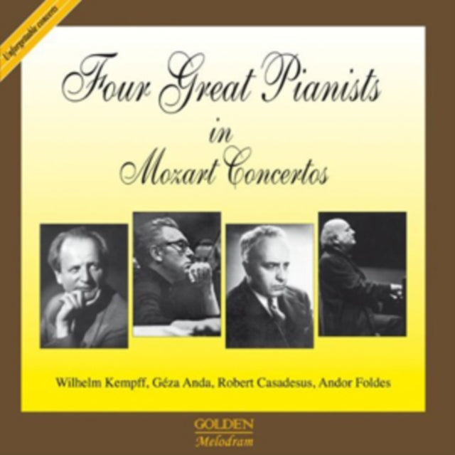 W.A. Mozart/Kempff/Anda/Casadesus/Foldes 'Four Great Pianists (2CD)' 