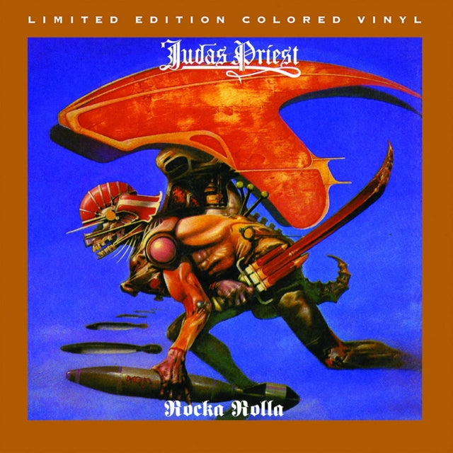 Judas Priest 'Rocka Rolla (Translucent Grape With Opaque White Vinyl)' Vinyl Record LP