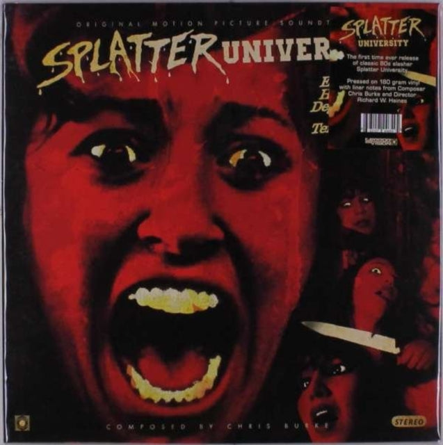 Burke, Chris 'Splatter University (Blood Splatter Vinyl/Dl Code)' Vinyl Record LP - Sentinel Vinyl