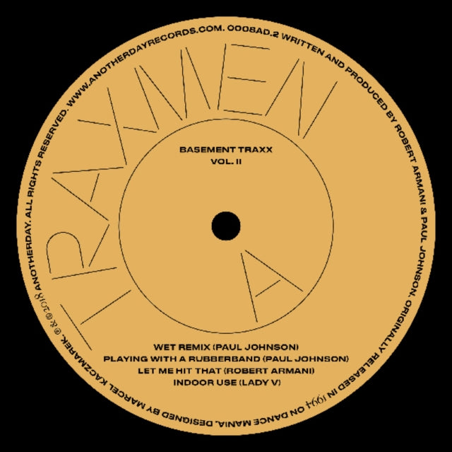 Traxmen 'Basement Traxx Vol. Ii' Vinyl Record LP - Sentinel Vinyl