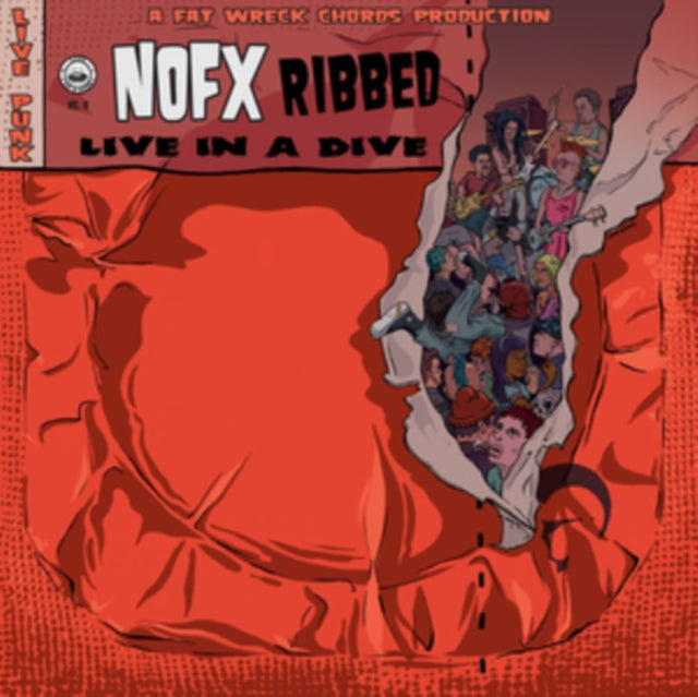Nofx Ribbed- Live In A Dive Vinyl Record LP