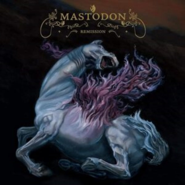Mastodon 'Remission (Deep Purple With Cyan Blue Wings & Black & Gold Splatt' Vinyl Record LP