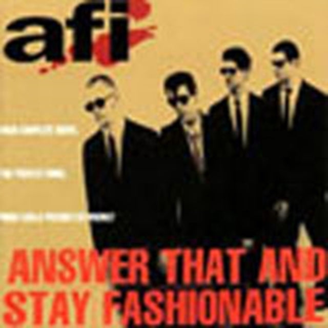 Afi Answer That & Stay Fashionable Vinyl Record LP