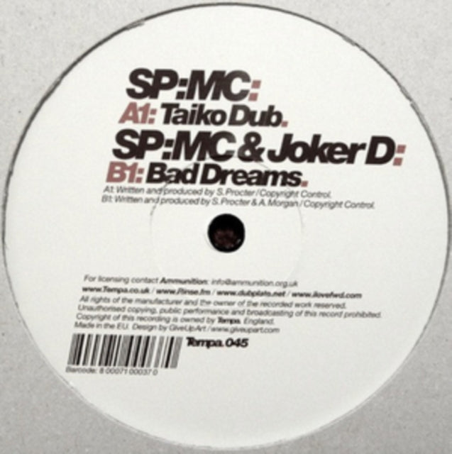 Sp:Mc 'Taiko Dub' Vinyl Record LP