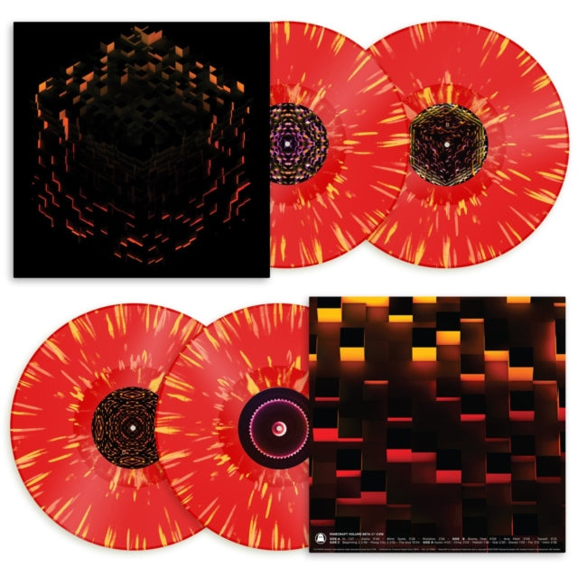 Minecraft Volume Beta - Red Splatter Vinyl Record LP - Sentinel Vinyl