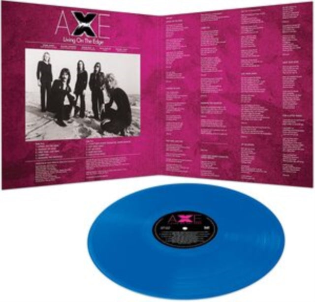 Axe 'Living On The Edge (Blue Vinyl)' Vinyl Record LP