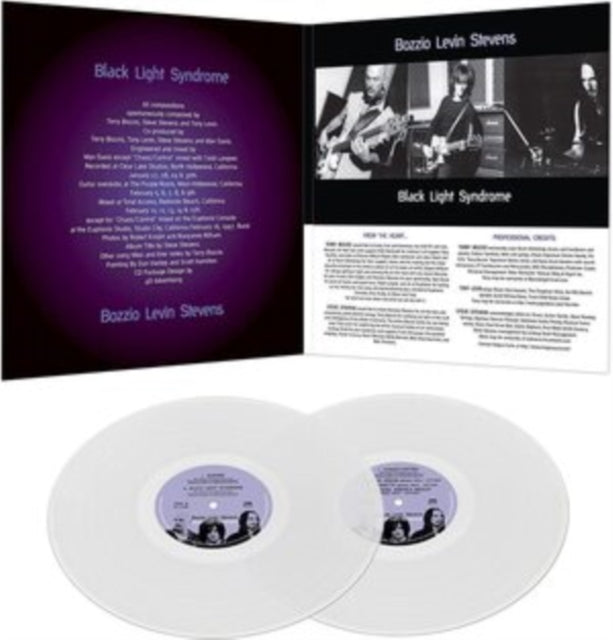Bozzio Levin Stevens 'Black Light Syndrom - Clear' Vinyl Record LP