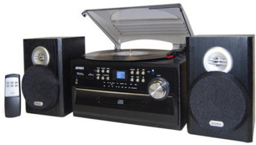 Jensen JTA-475 Turntable Music Entertainment System (33/45/78 RPM) AM/FM Radio - Sentinel Vinyl