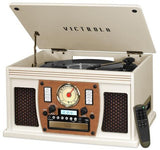 Victrola VTA-600B-WHT Bluetooth Wireless Navigator 8 in 1 Turntable - Sentinel Vinyl