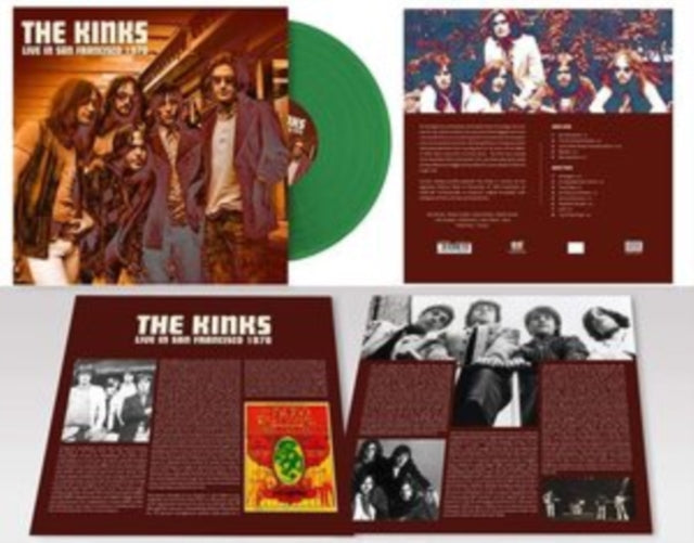 Kinks 'Live In San Francisco 1970 (Limited/Dark Green Vinyl)' Vinyl Record LP