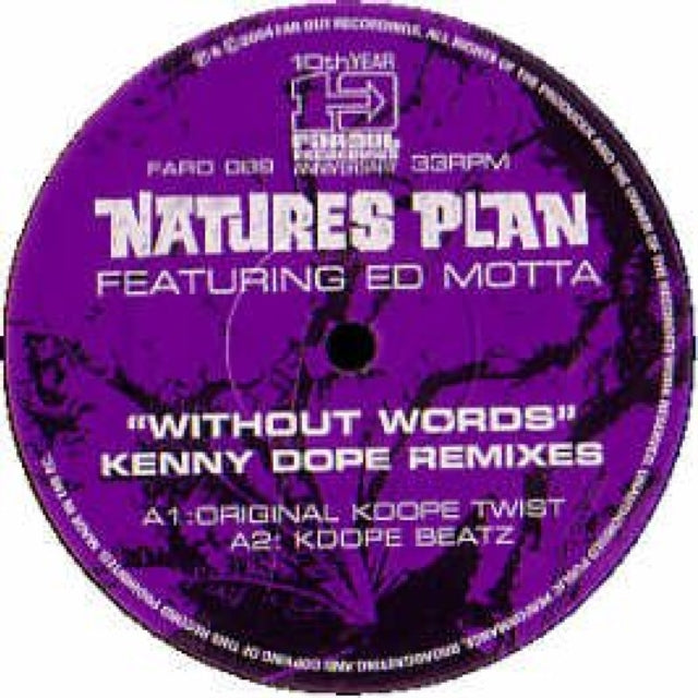 Natures Plan 'Without Words Dope Mix' Vinyl Record LP