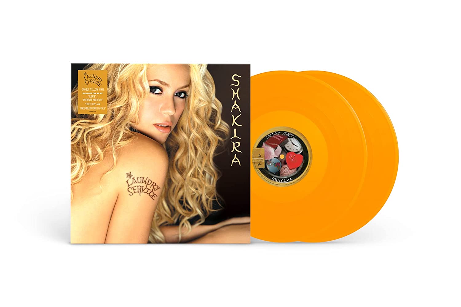 Shakira - Laundry Service, Yellow Vinyl LP (Anniversary Edition) - Sentinel Vinyl