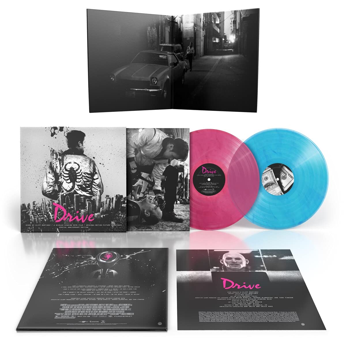 Drive (Original Soundtrack) 10th Anniversary Pink/Blue Vinyl Record LP - Sentinel Vinyl