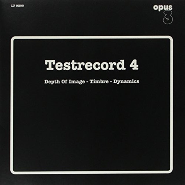 Various Artists 'Testrecord 4: Depth Of Image' Vinyl Record LP - Sentinel Vinyl