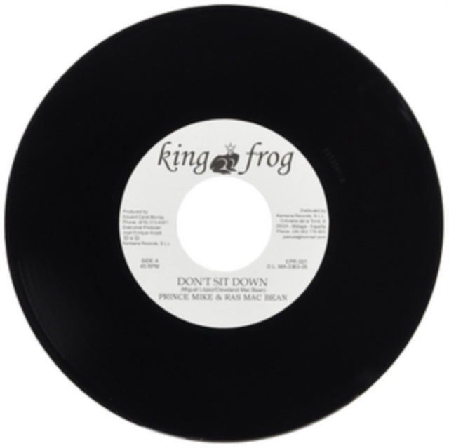 Prince Mike & Ras Macbean 'Don'T Sit Down' Vinyl Record LP