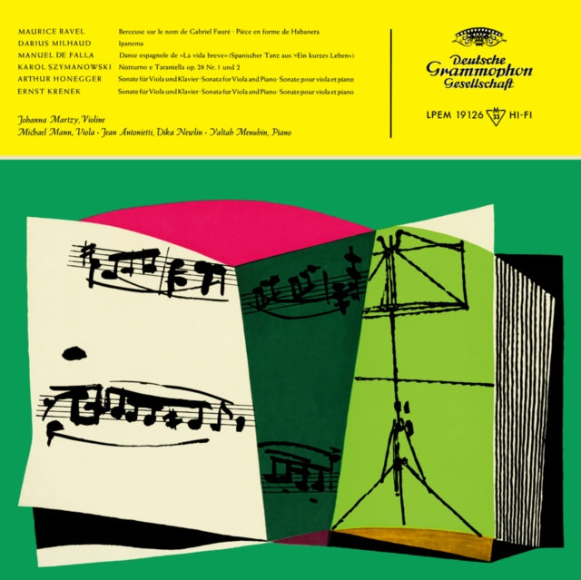 Martzy, Johanna 'Ravel/Milhaud/De Falla/Szymanowski (180G Audiophile Vinyl)' Vinyl Record LP - Sentinel Vinyl