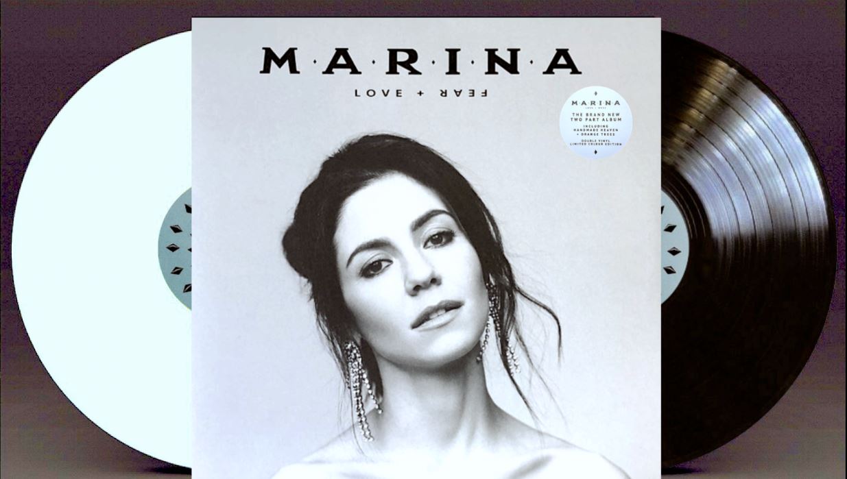 Marina 'Love + Fear" Black & White Vinyl Record LP - Sentinel Vinyl